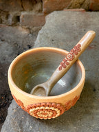 Cuenco de salsa de Atzompa con cuchara