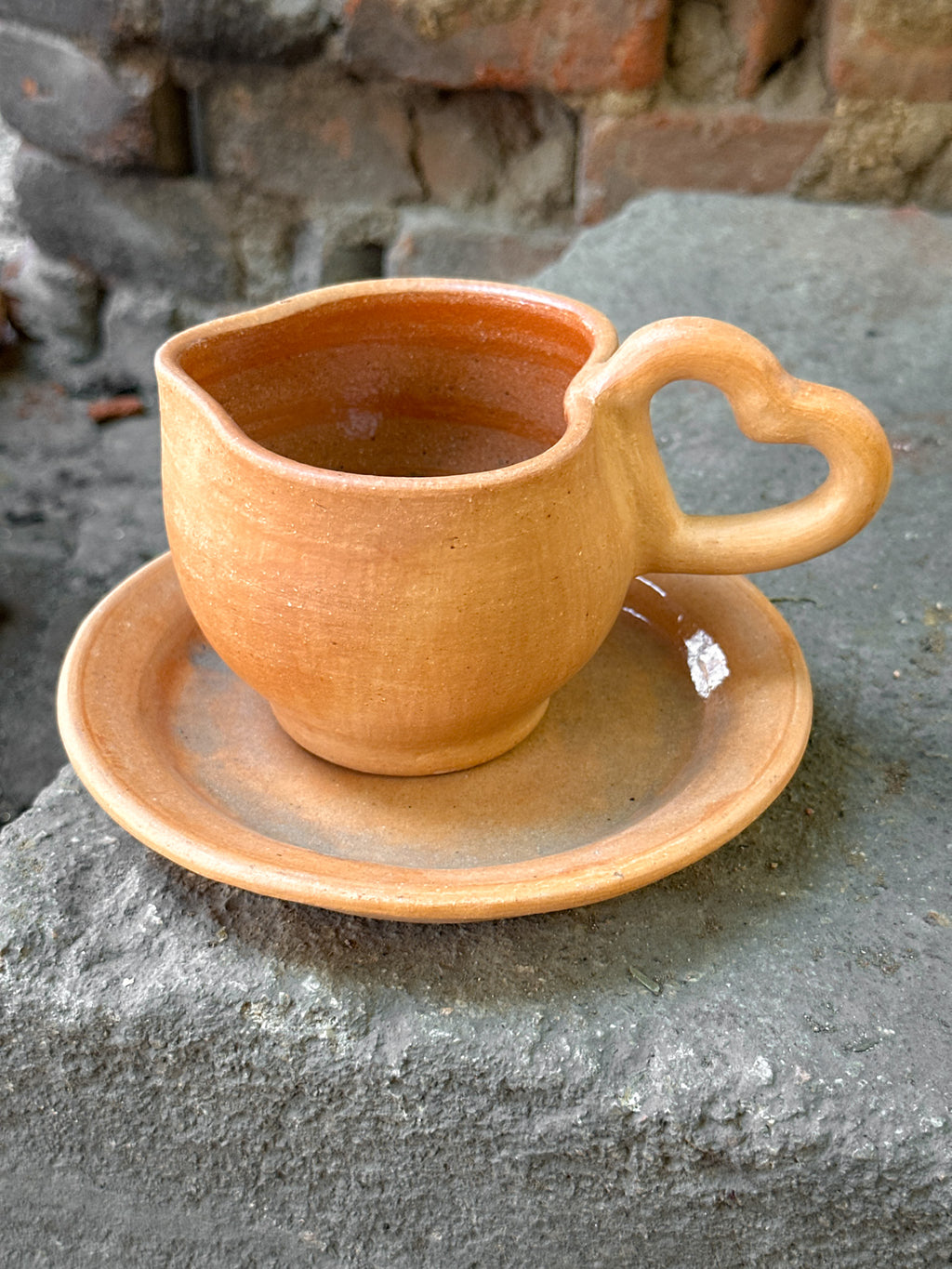 Taza de Atzompa con plato