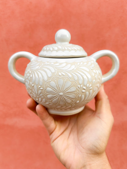 PRE-ORDER White Sugar Bowl (SHIPS IN APPROX. 6-12 WEEKS)
