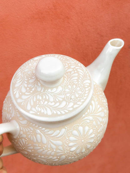 PRE-ORDER White Tea Pot (SHIPS IN APPROX. 6-12 WEEKS)