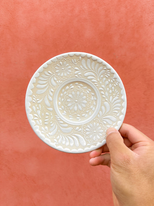 PRE-ORDER White Dessert Plate (SHIPS IN APPROX. 6-12 WEEKS)