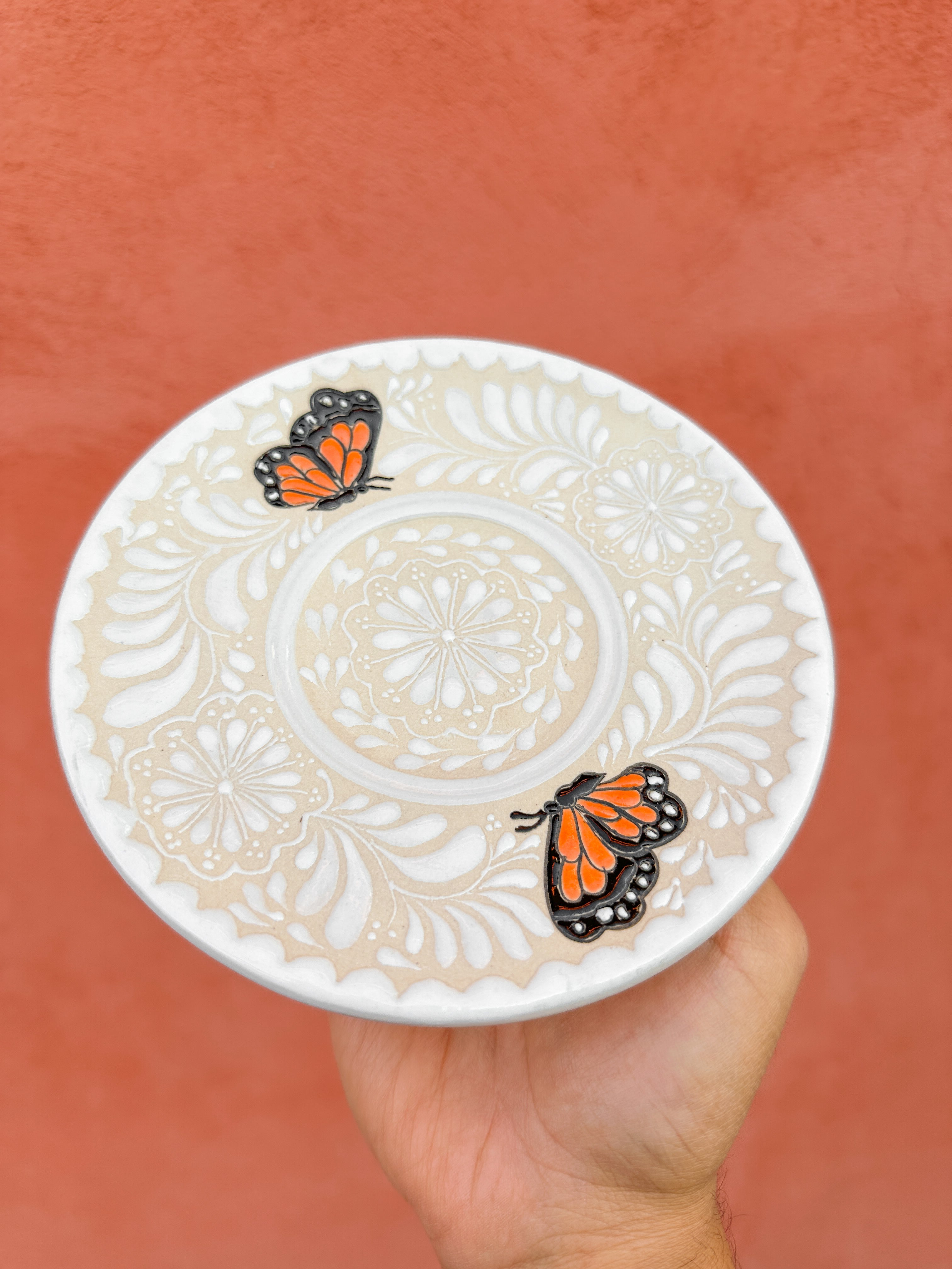 PRE-ORDER Monarca Butterflies Dessert Plate (SHIPS IN APPROX. 6-12 WEEKS)