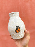 PRE-ORDER Monarca Butterflies Small Flower Vase (SHIPS IN APPROX. 6-12 WEEKS)