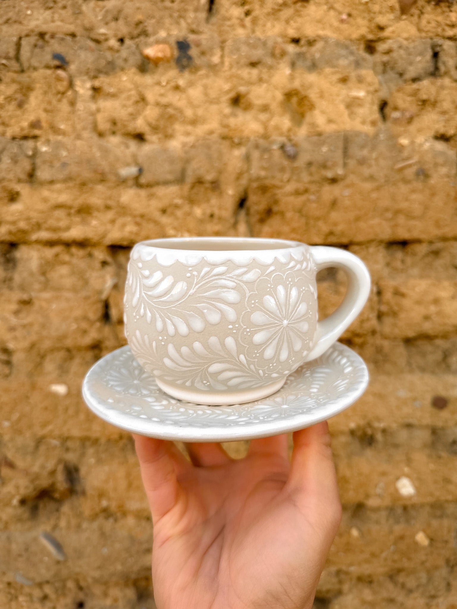 PRE-ORDER White Plate and Mug Set (SHIPS IN APPROX. 6-12 WEEKS)