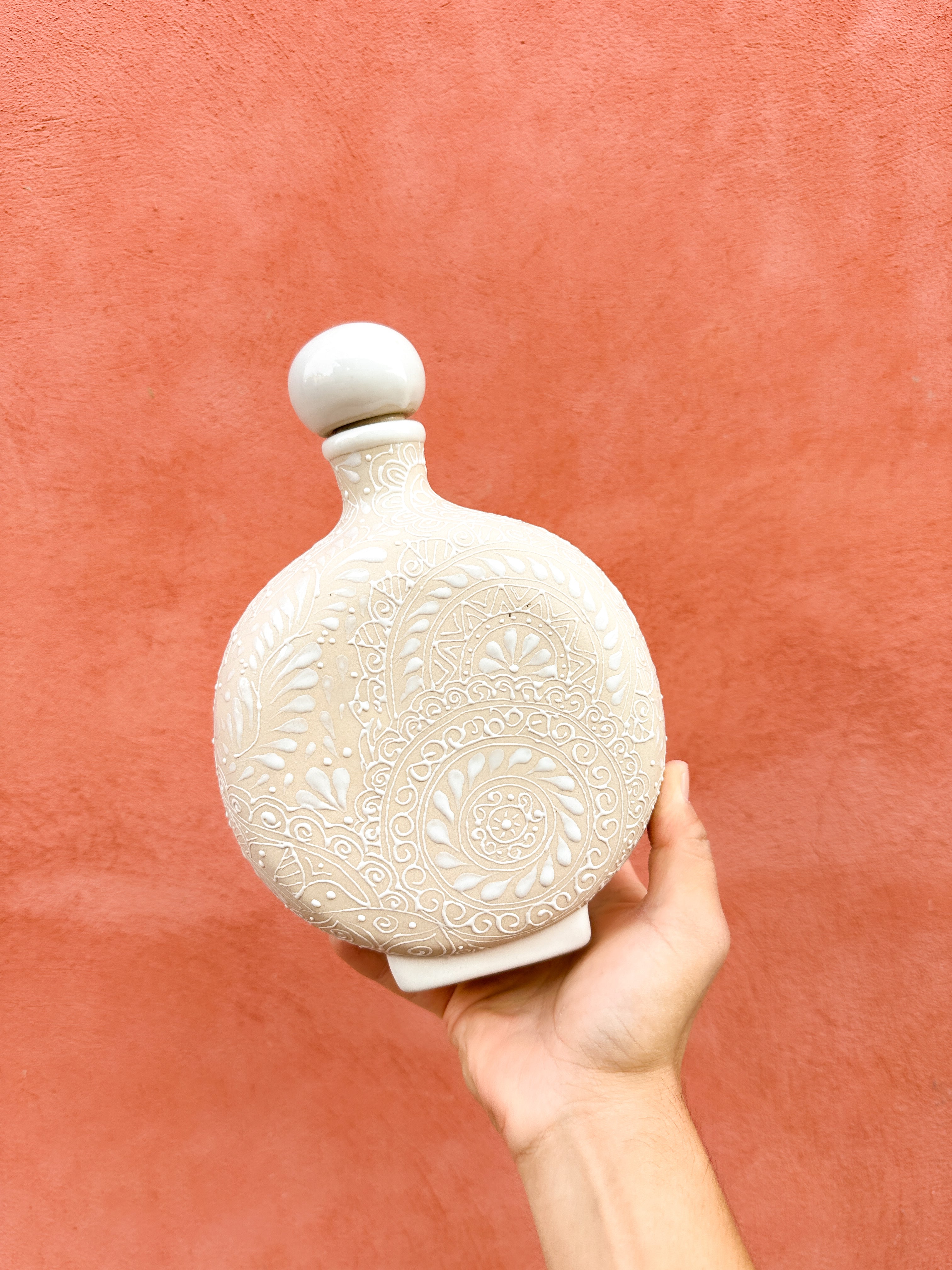 PRE-ORDER White Liquor Decanter (SHIPS IN APPROX. 6-12 WEEKS)