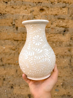 PRE-ORDER White Flower Vase (SHIPS IN APPROX. 6- 12 WEEKS)