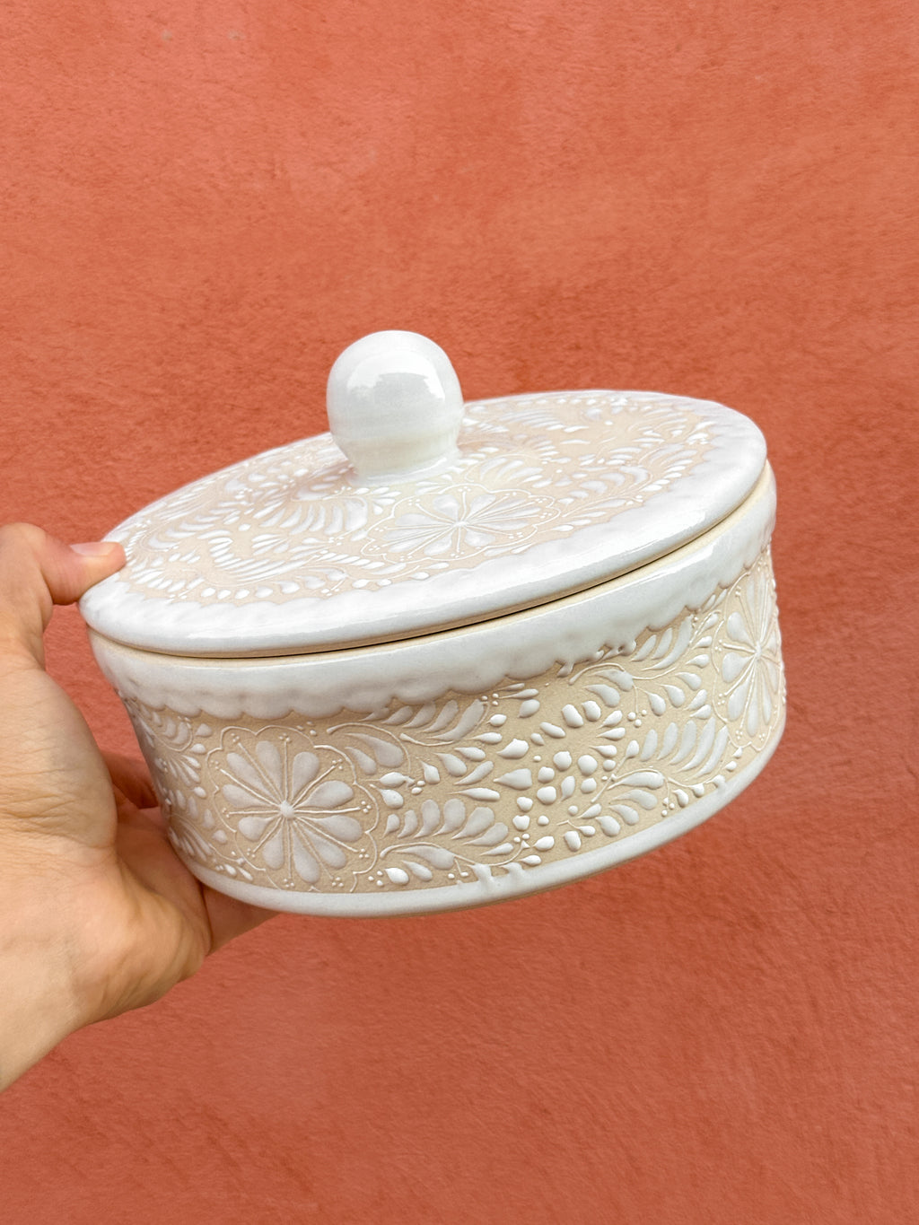PRE-ORDER White Tortillas Holder (SHIPS IN APPROX. 6-12 WEEKS)