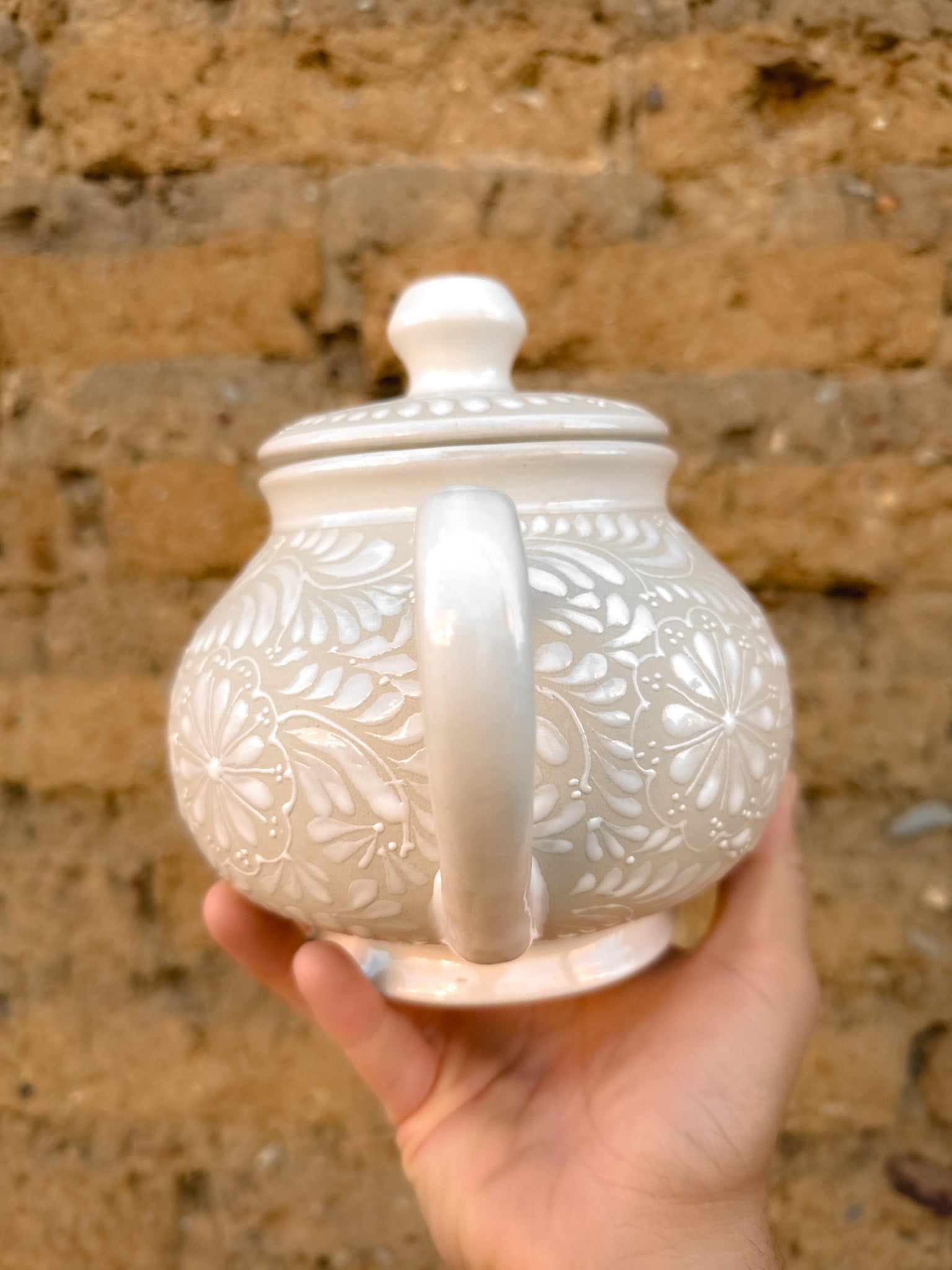 PRE-ORDER White Tea Pot (SHIPS IN APPROX. 6-12 WEEKS)