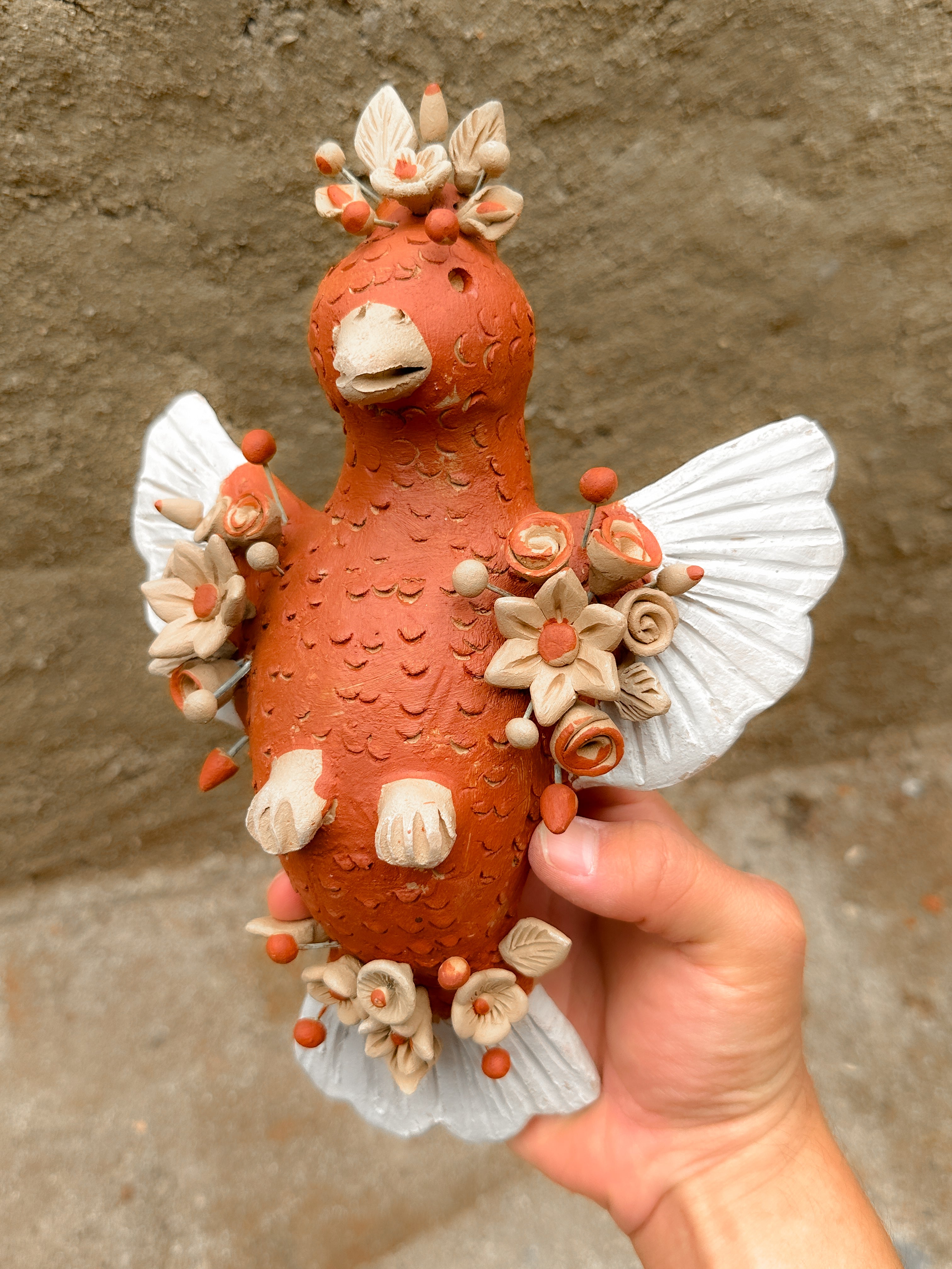 Wall Decor Floral Pigeon