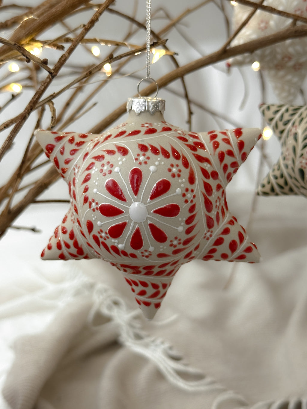 Adorno navideño rojo "Piñata Mexicana"