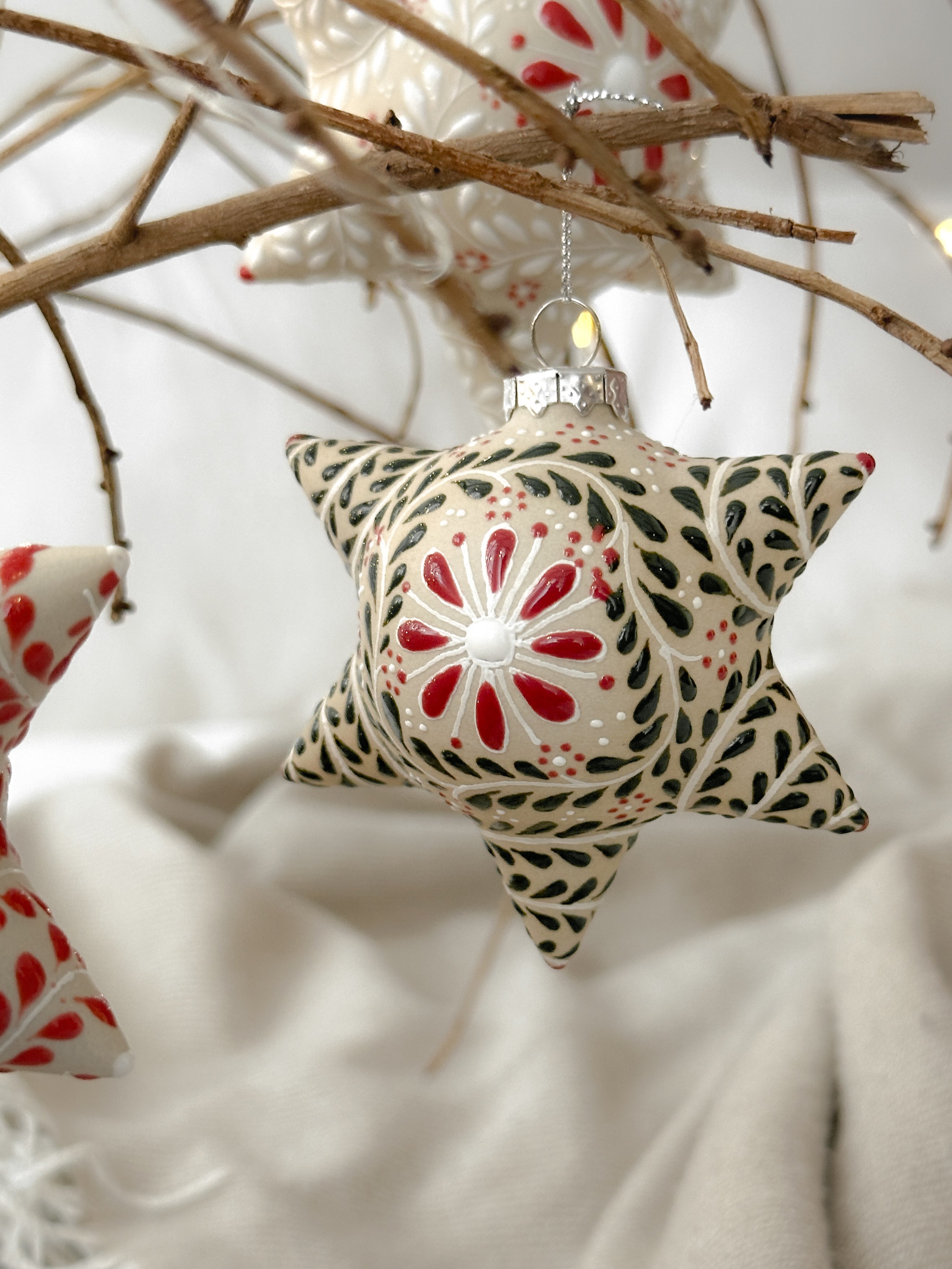 Adorno navideño rojo "Piñata Mexicana"