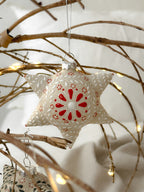 Adorno navideño blanco "Piñata Mexicana"