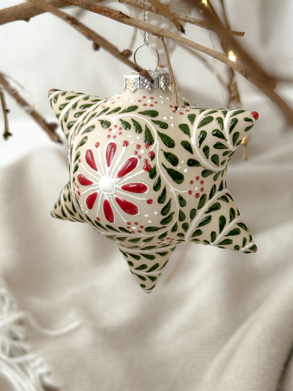 Adorno navideño rojo "Piñata Mexicana"