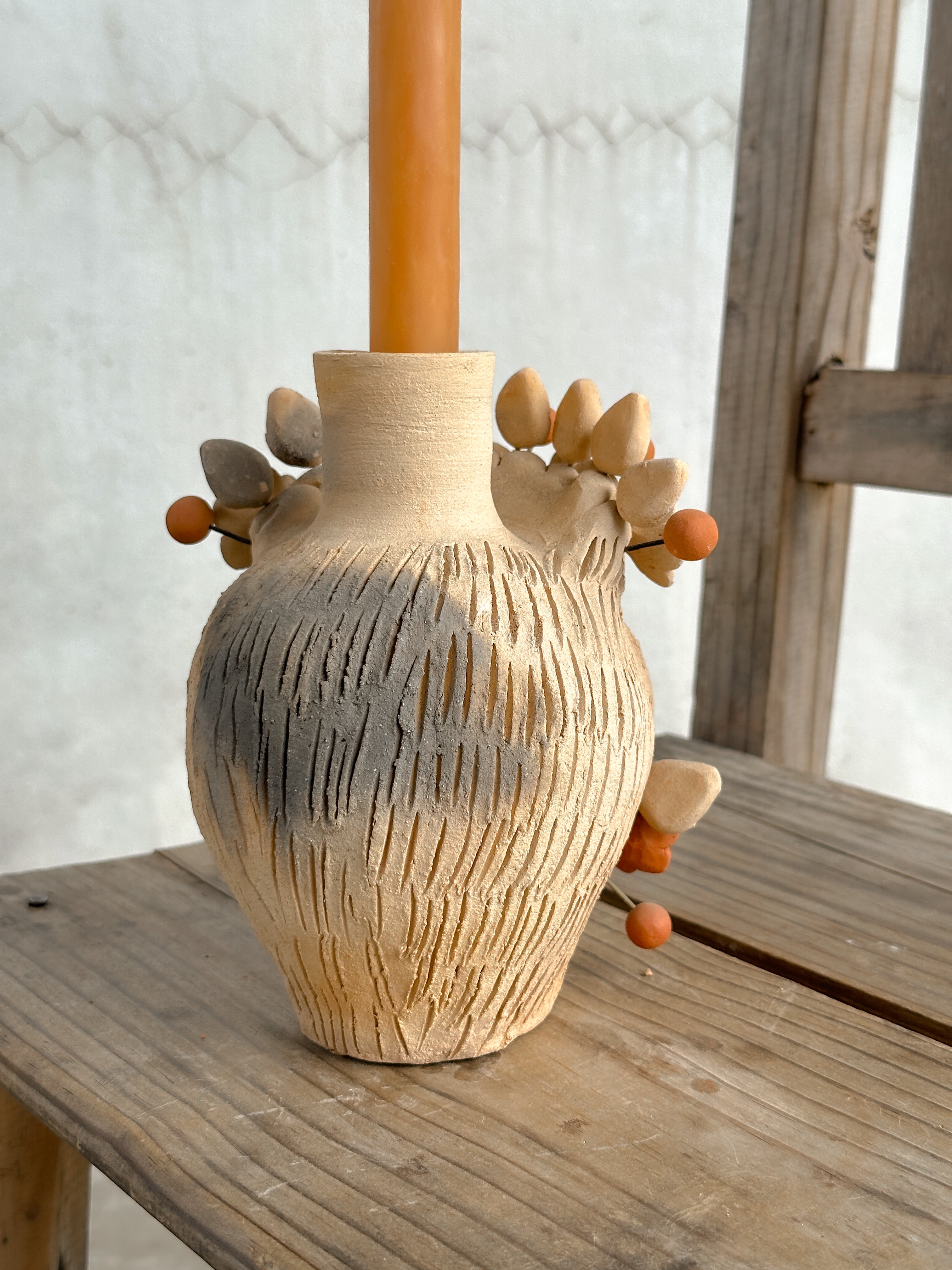 Sugar Skull Candleholder