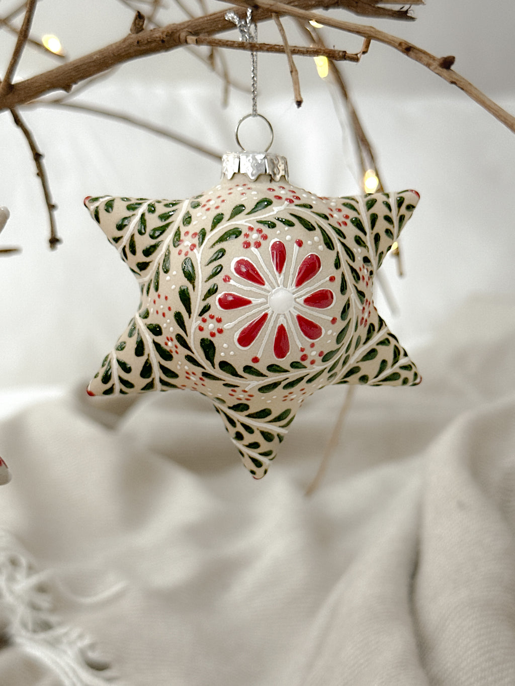 Adorno navideño rojo "Piñata Mexicana"