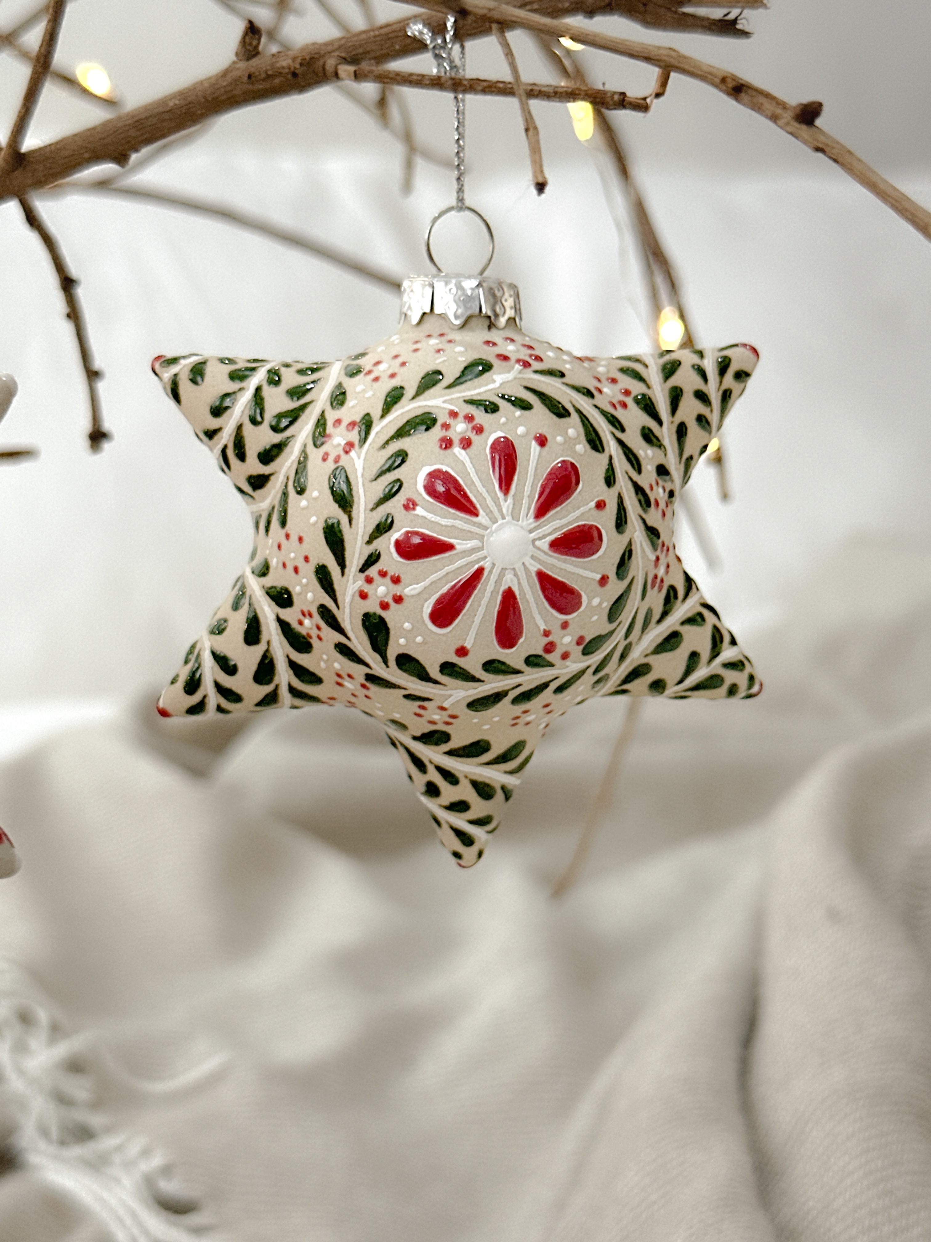 Adorno navideño rojo "Piñata Mexicana"