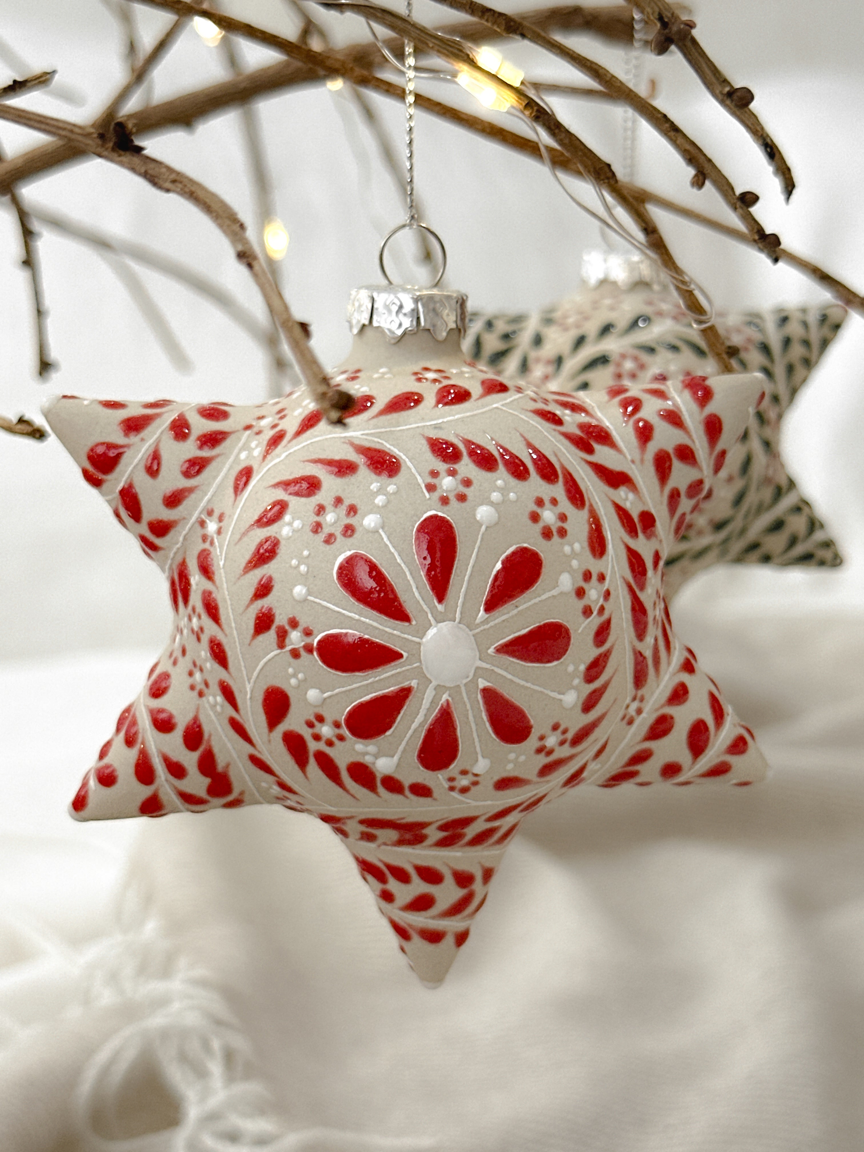 Adorno navideño rojo "Piñata Mexicana"