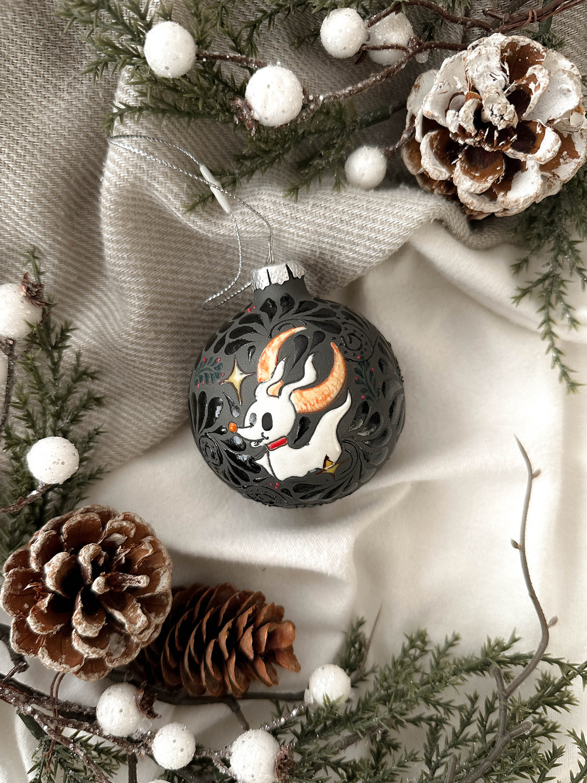 PRE-ORDER "Ghost Dog" Christmas Ornament (SHIP STARTING DEC 5)