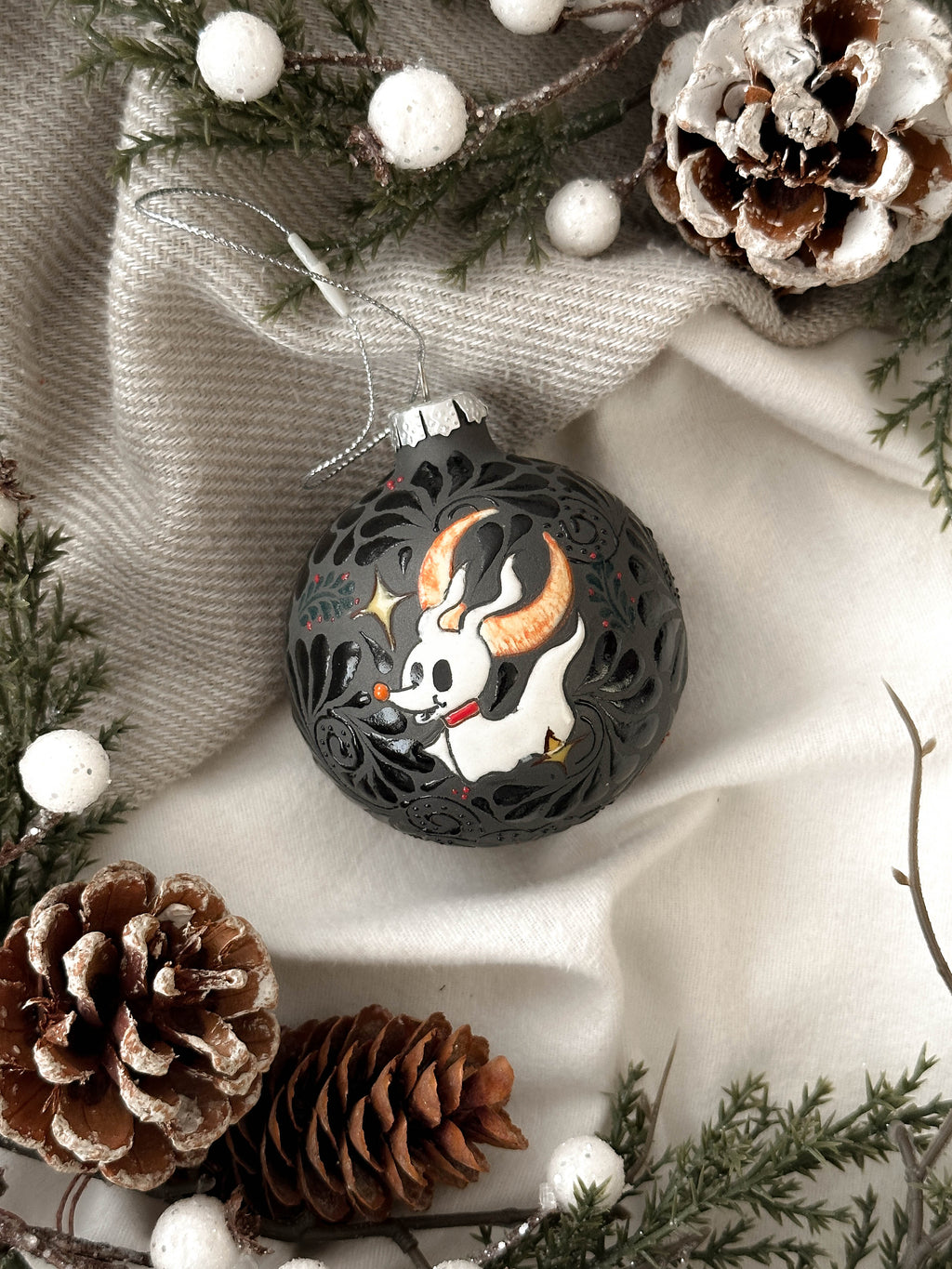 PRE-ORDER "Ghost Dog" Christmas Ornament (SHIP STARTING DEC 5)