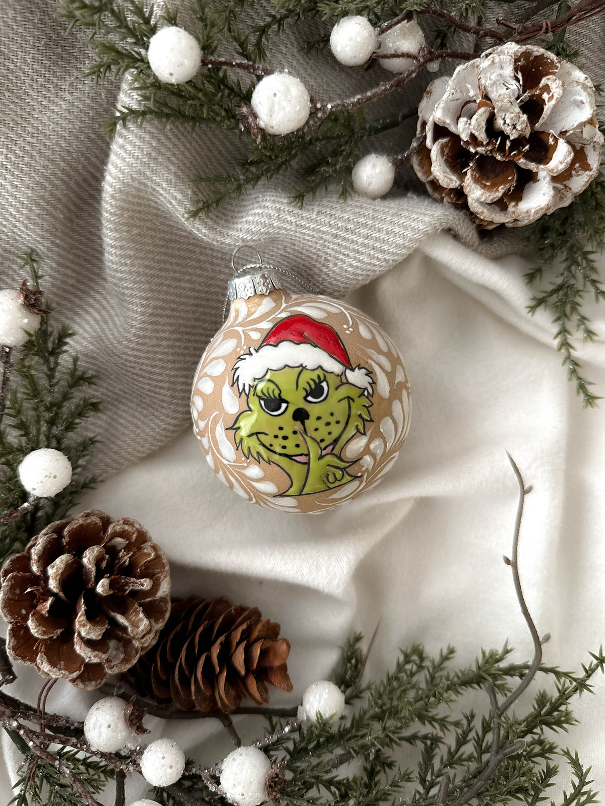 PRE-ORDER "Grinch" Christmas Ornament (SHIP STARTING DEC 5)