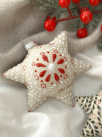 Adorno navideño blanco "Piñata Mexicana"