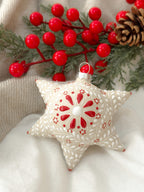 Adorno navideño blanco "Piñata Mexicana"