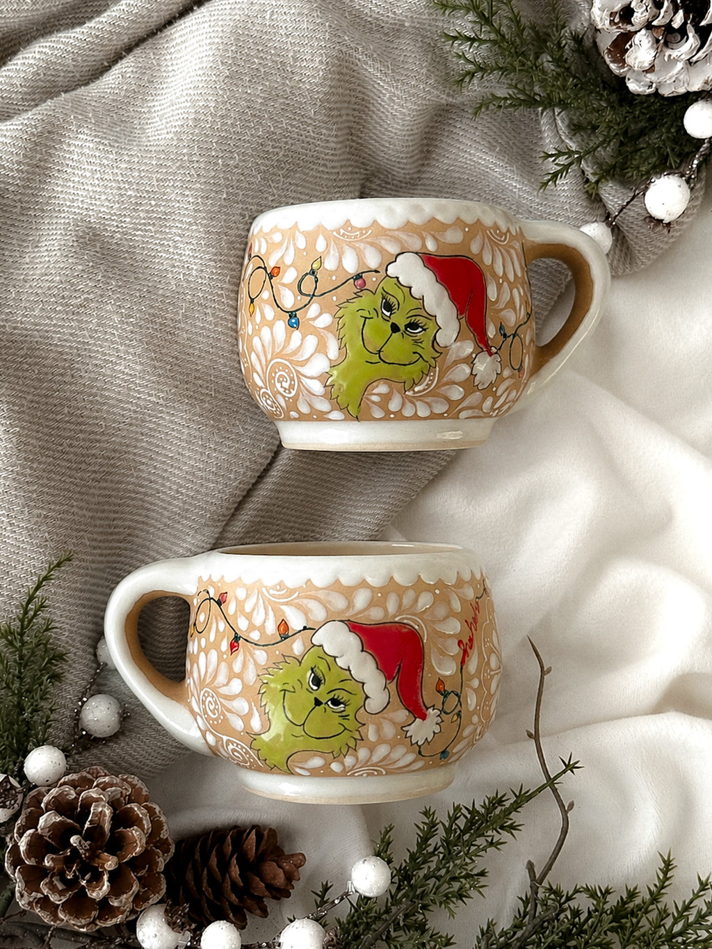 PRE-ORDER Set of 2 Grinch Mugs (SHIP STARTING DEC 5)