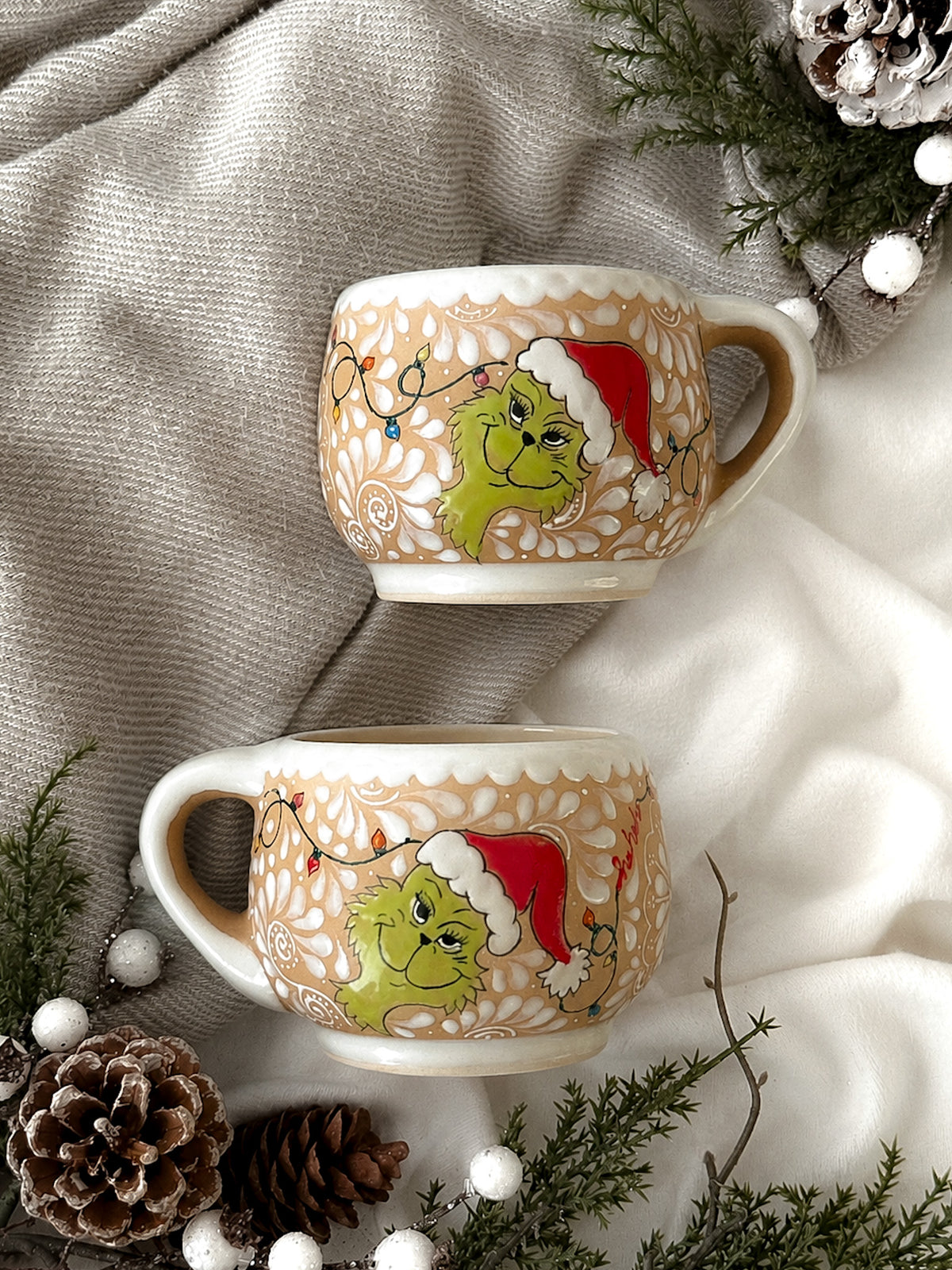 PRE-ORDER Set of 2 Grinch Mugs (SHIP STARTING DEC 5)