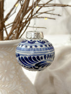 Adorno navideño azul "Talavera"