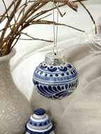 Adorno navideño azul "Talavera"