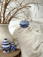 Adorno navideño azul "Talavera"