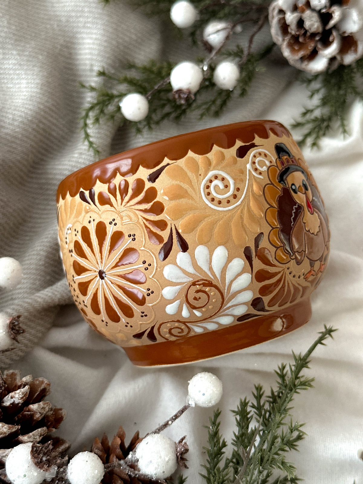 PRE-ORDER Set of 2 Christmas Turkey Mugs (SHIP STARTING DEC 5)