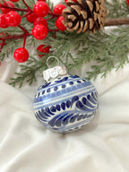 Adorno navideño azul "Talavera"