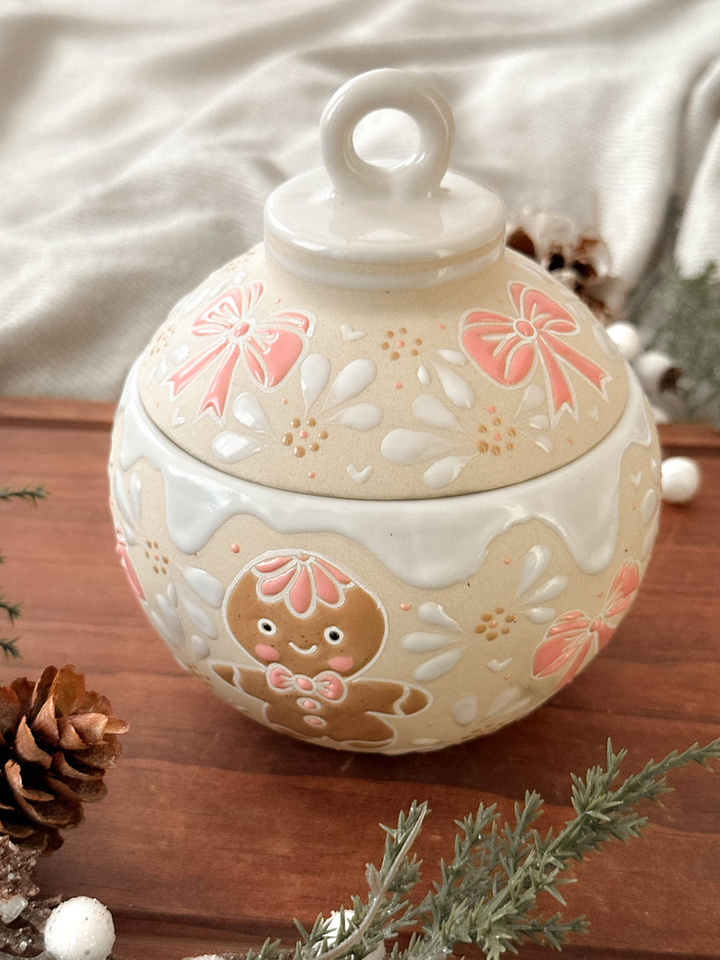 PRE-ORDER Christmas Ginger Ornament Bowl (SHIP STARTING DEC 5)