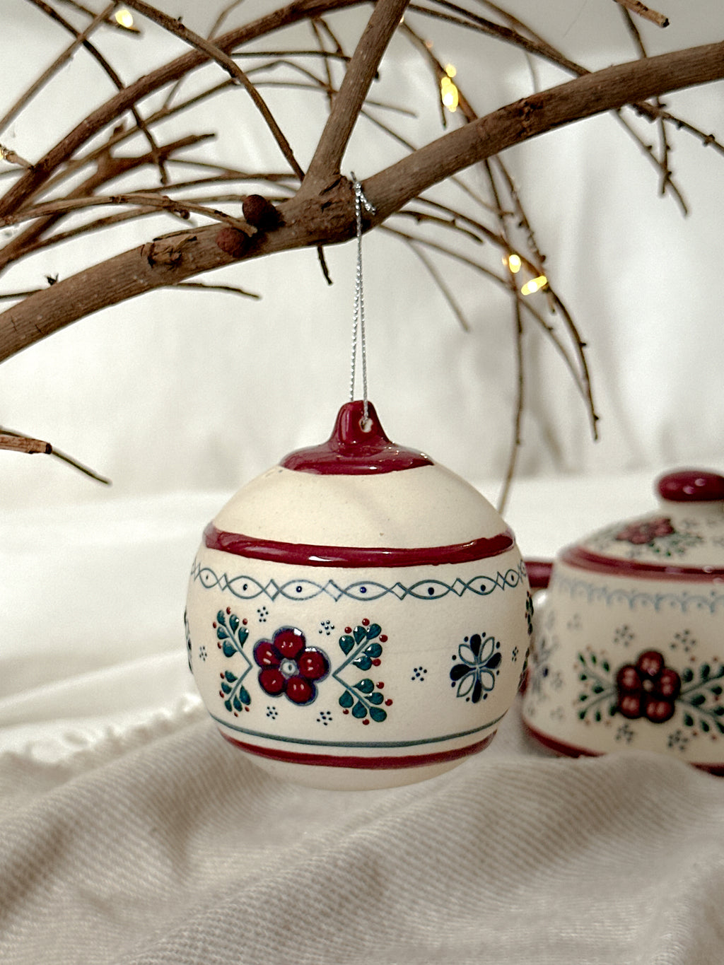 Adorno Navideño Vino Tinto "Casa de la Abuela"