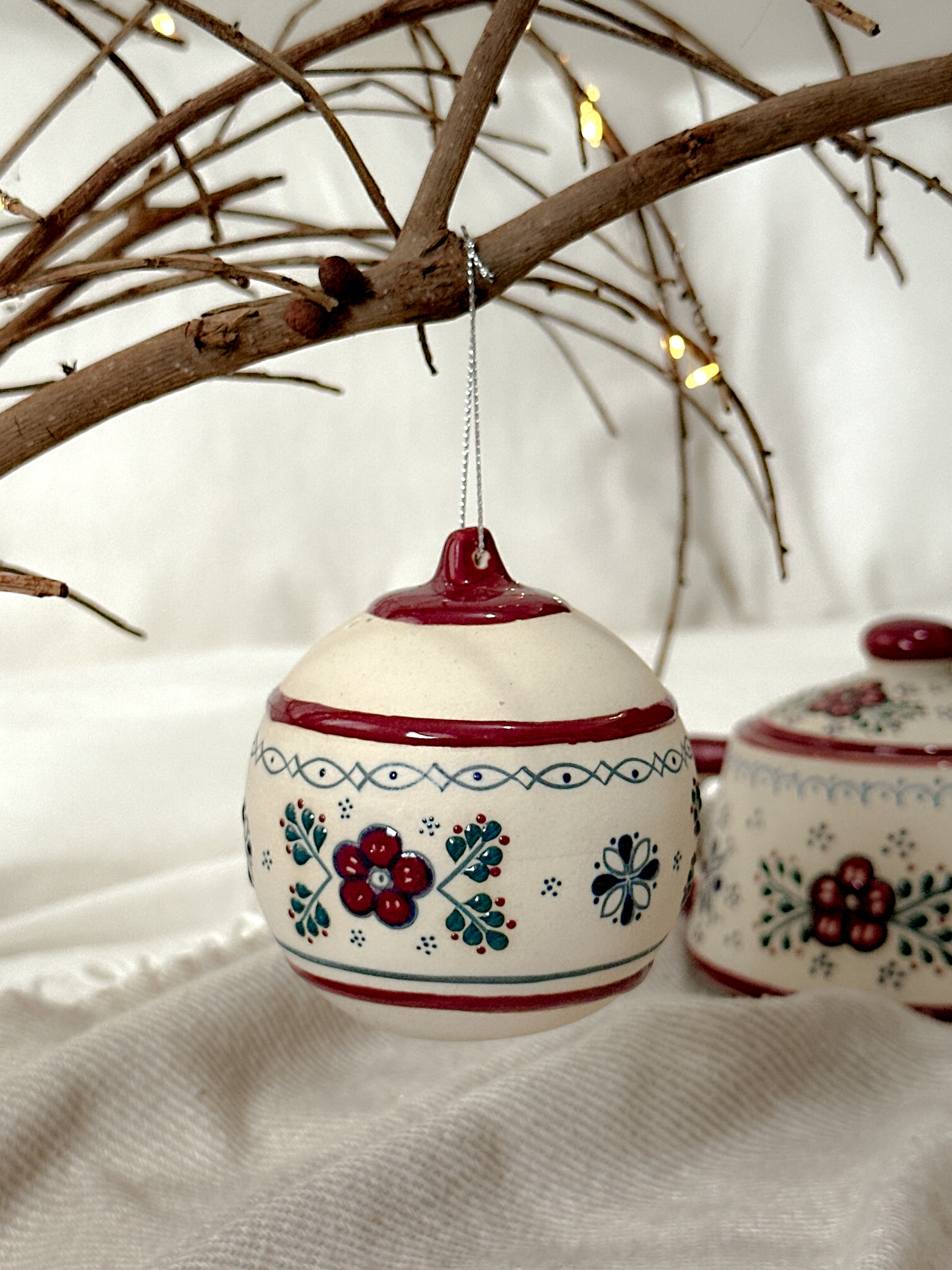 Adorno Navideño Vino Tinto "Casa de la Abuela"