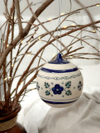 Adorno Navideño Azul "Casa de la Abuela"