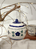 Adorno Navideño Azul "Casa de la Abuela"