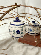 Adorno Navideño Azul "Casa de la Abuela"