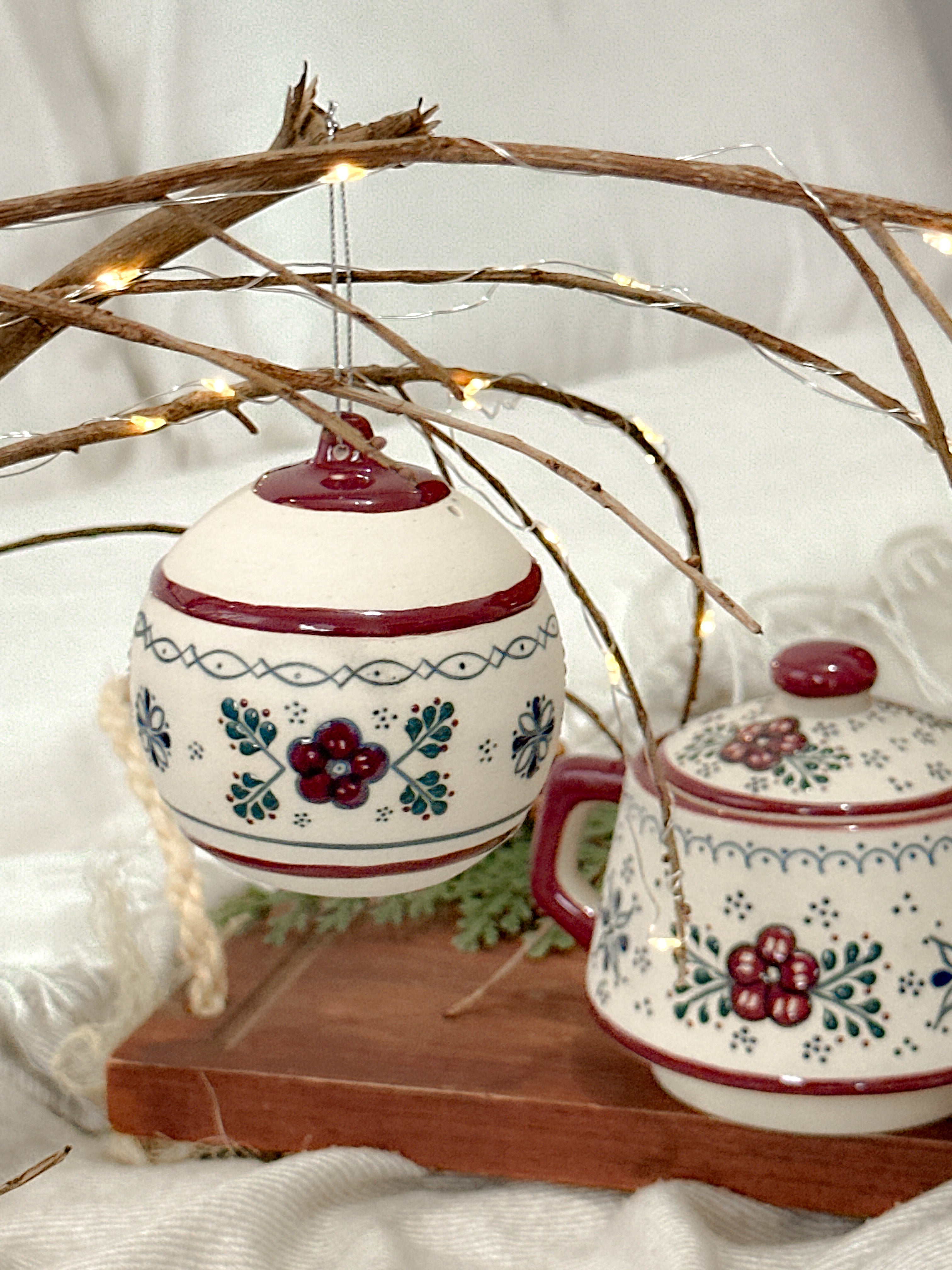 Adorno Navideño Vino Tinto "Casa de la Abuela"