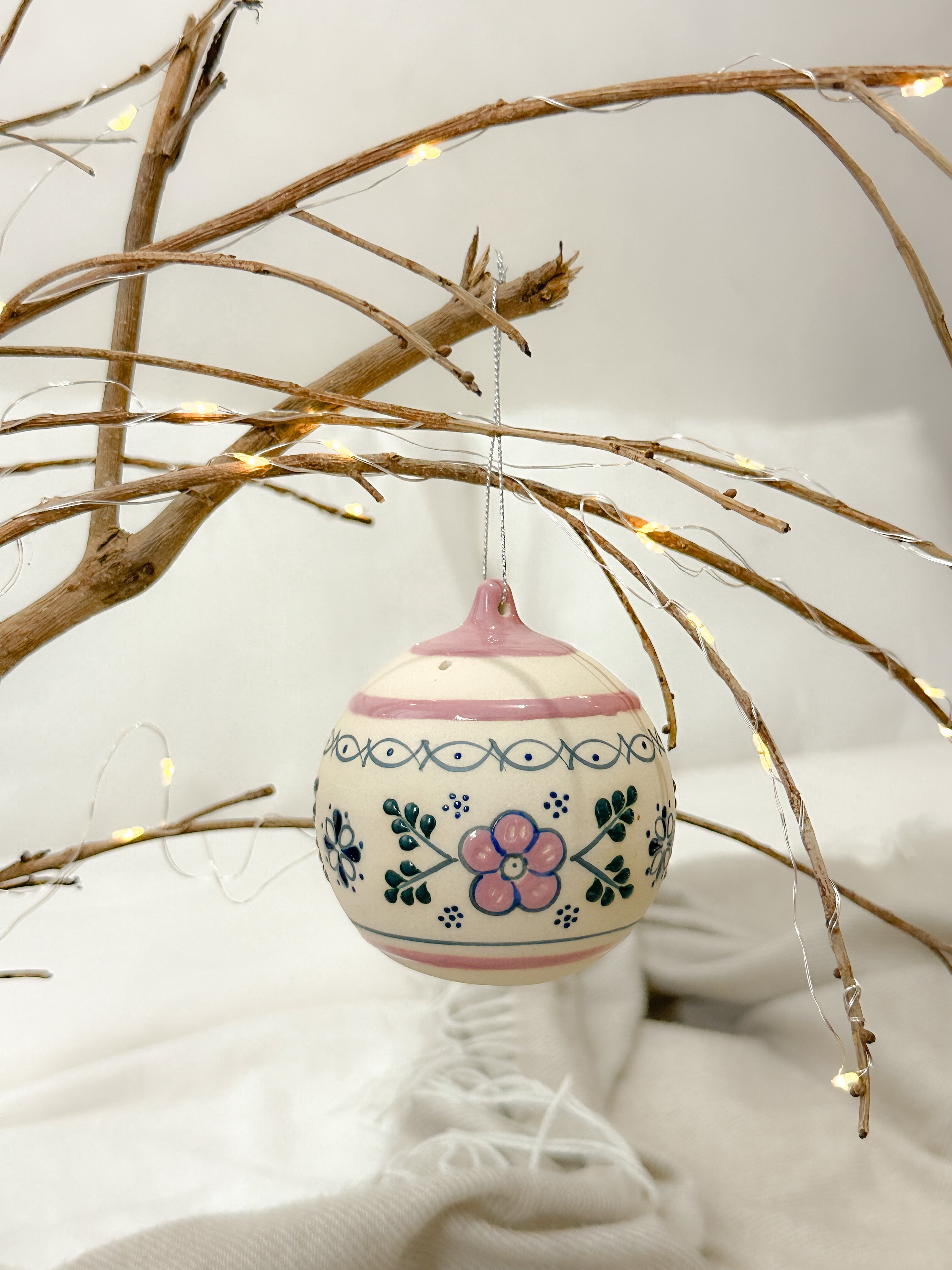 Adorno Navideño Rosa "Casa de la Abuela"