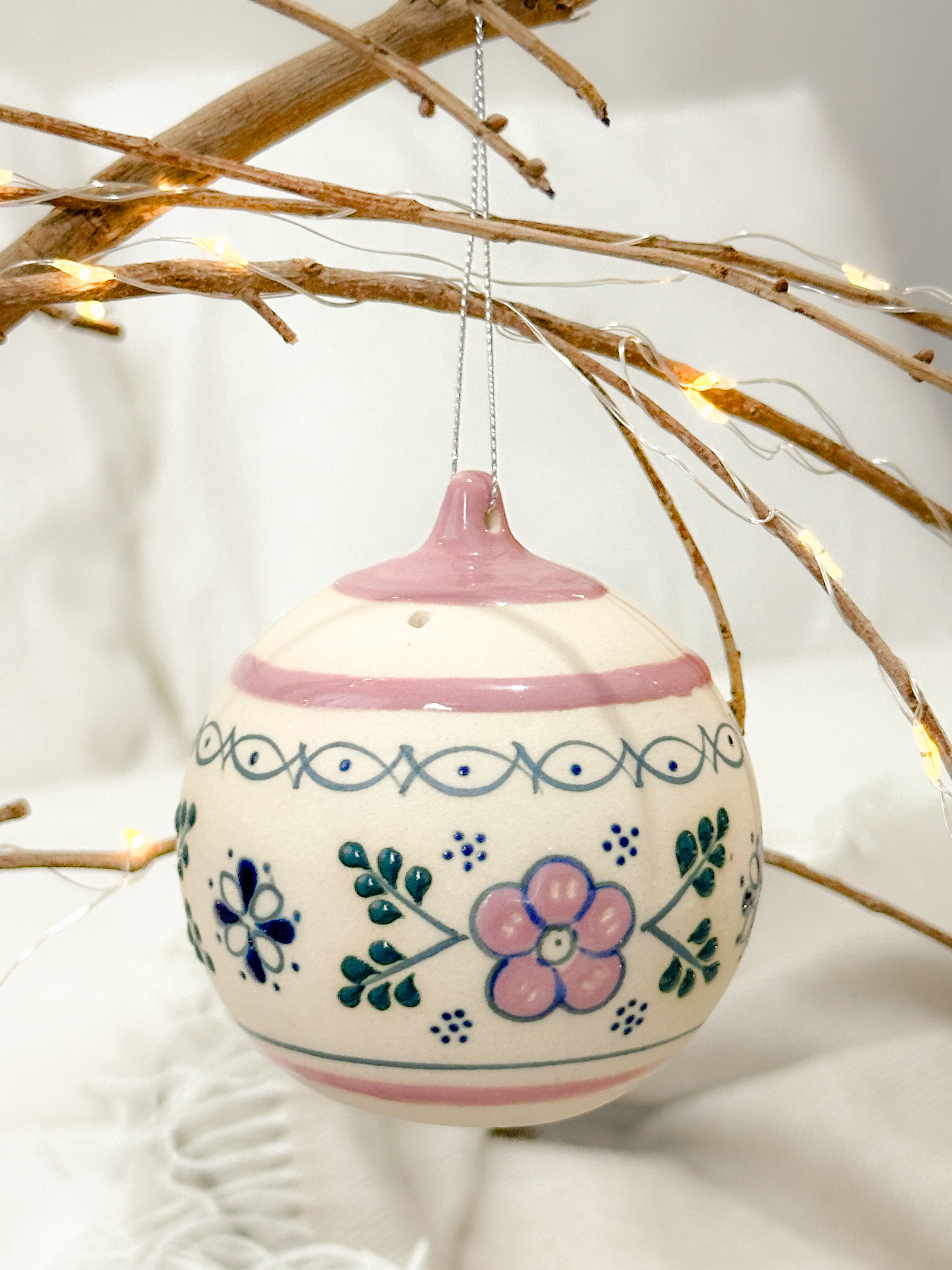 Adorno Navideño Rosa "Casa de la Abuela"