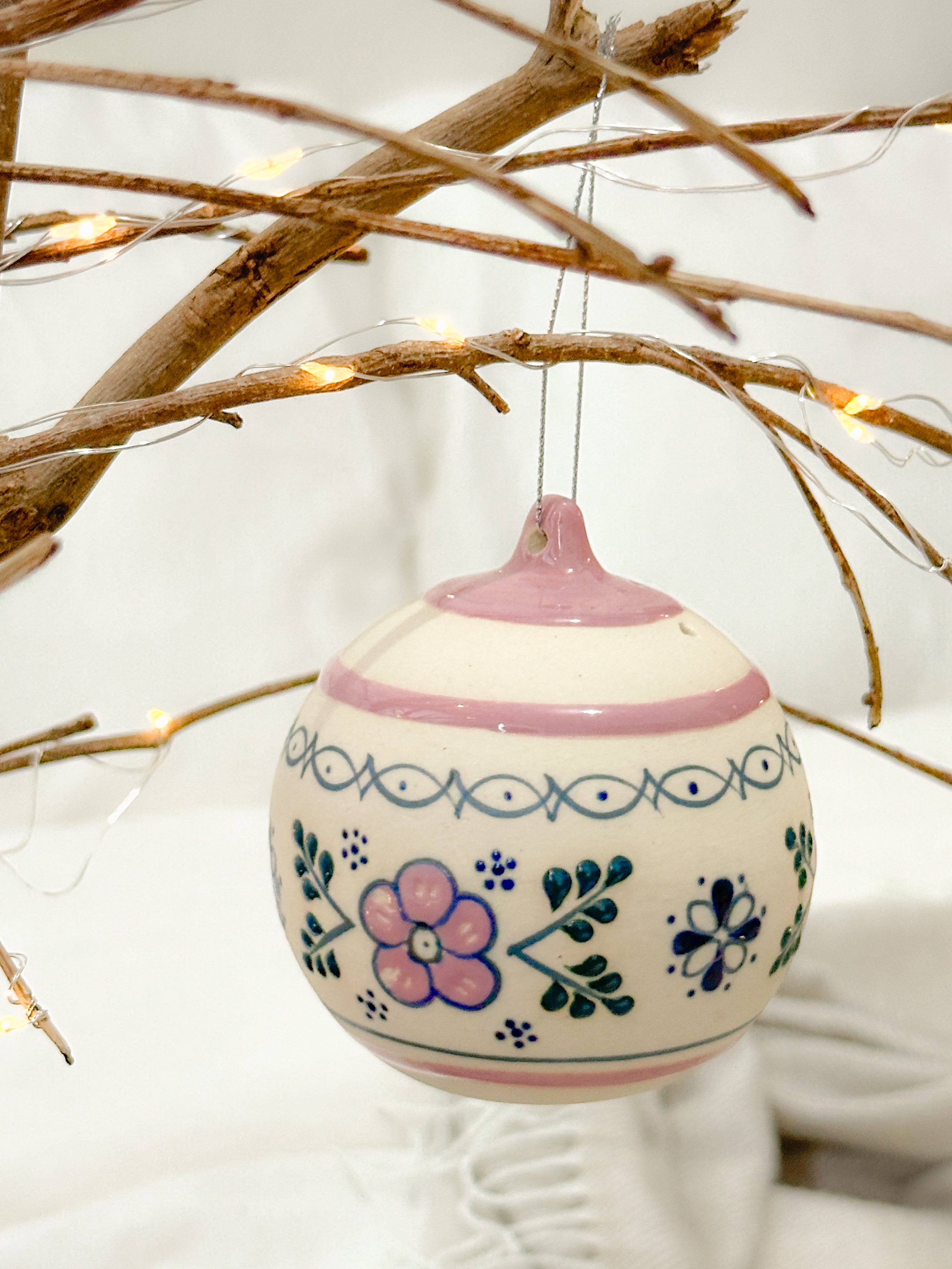 Adorno Navideño Rosa "Casa de la Abuela"