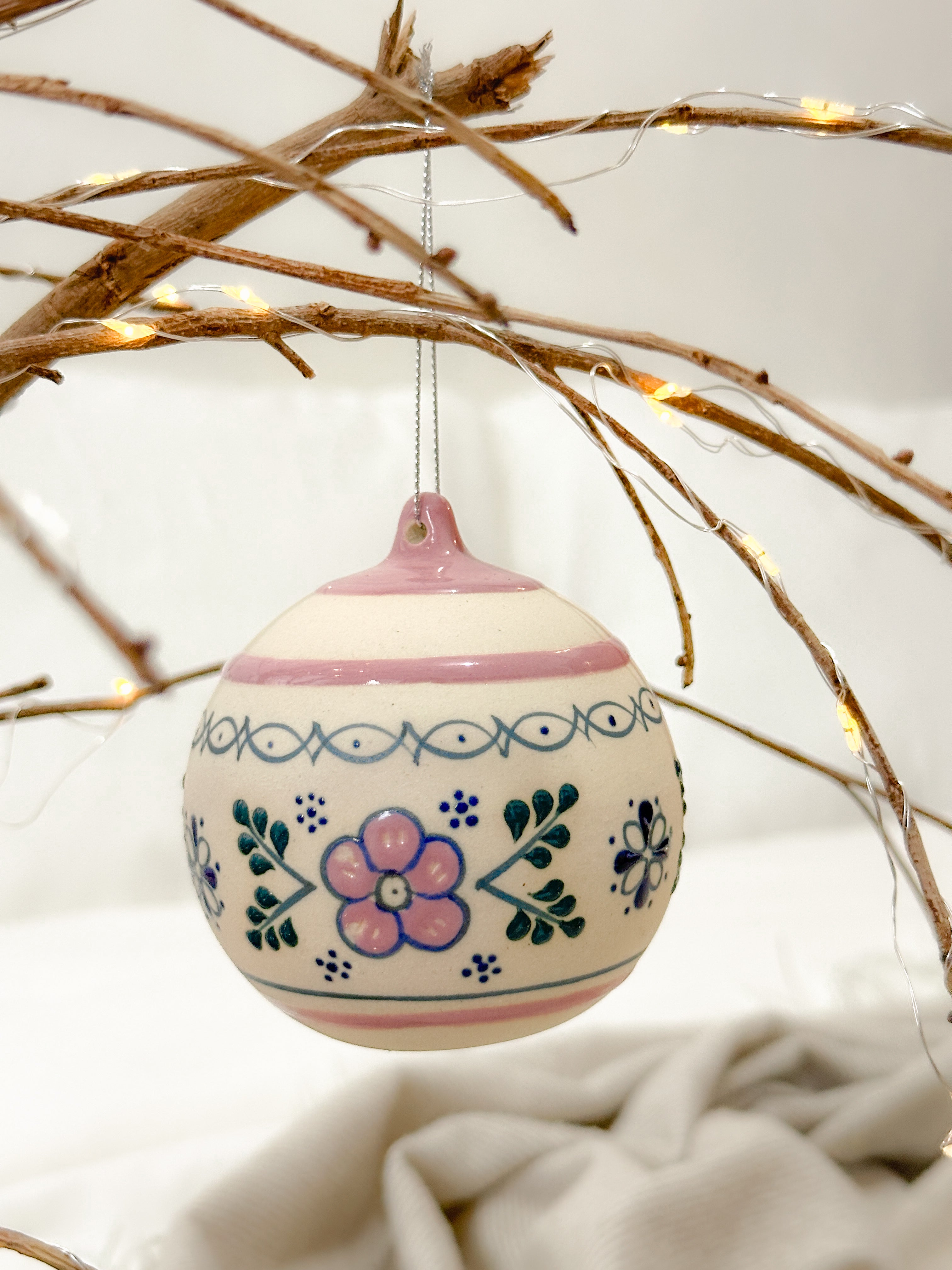 Adorno Navideño Rosa "Casa de la Abuela"