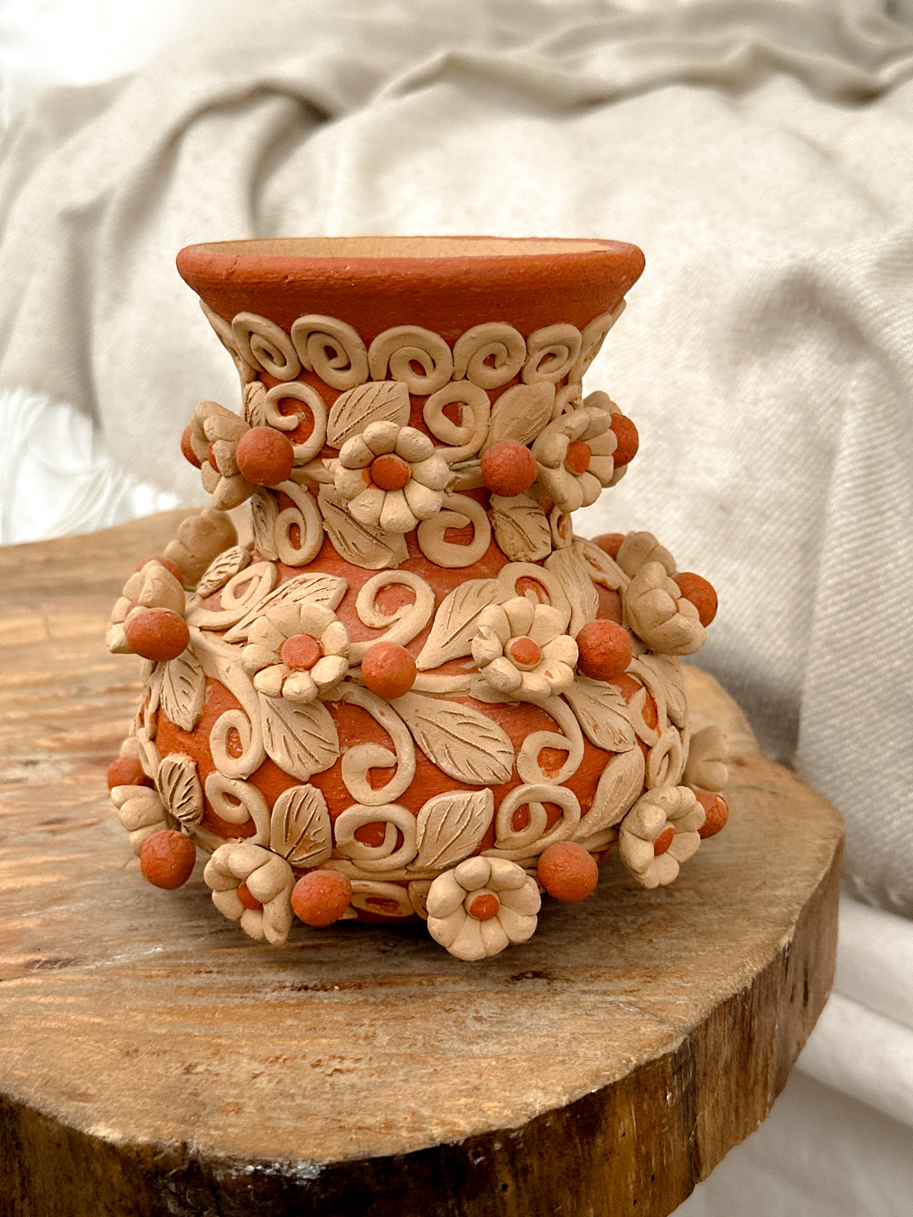 Atzompa Decorative Flower Vase