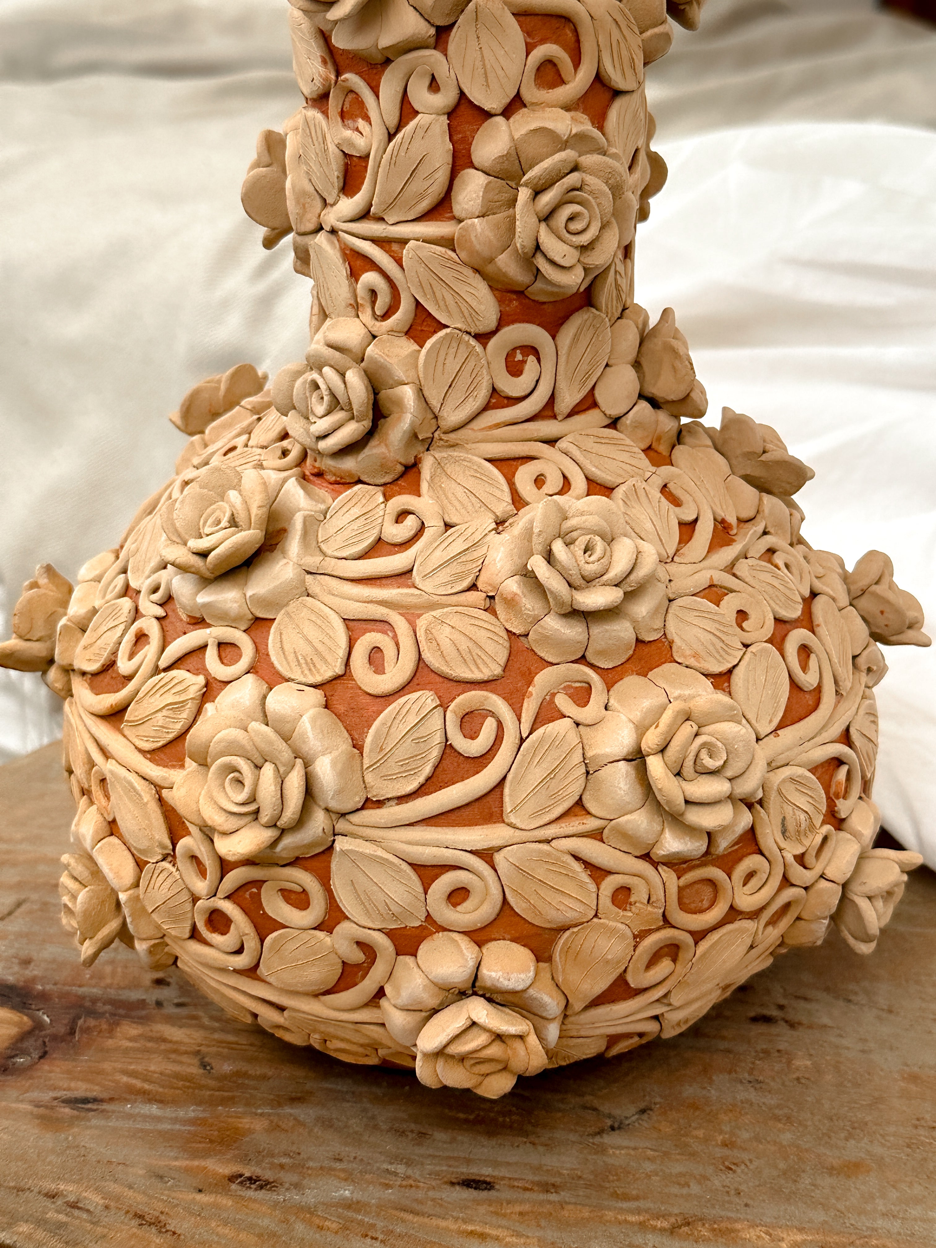 Atzompa Large Decorative Flower Vase