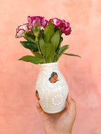 PRE-ORDER Monarca Butterflies Small Flower Vase (SHIPS IN APPROX. 6-12 WEEKS)
