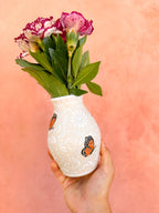 PRE-ORDER Monarca Butterflies Small Flower Vase (SHIPS IN APPROX. 6-12 WEEKS)