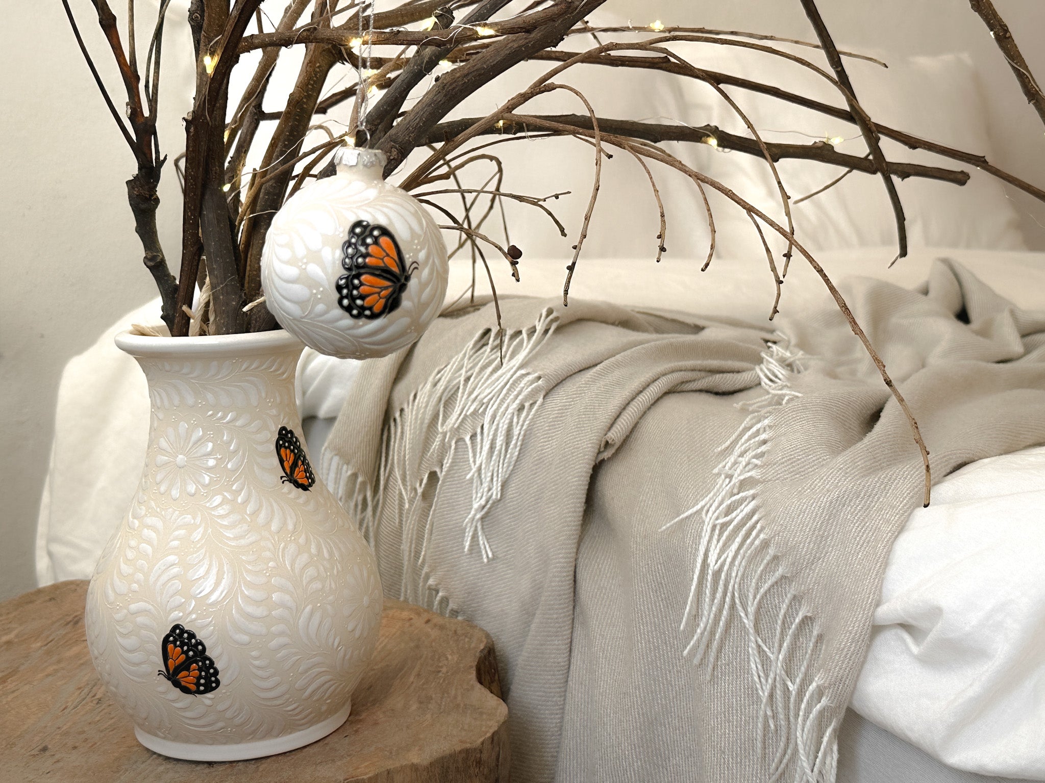 Adorno Navideño "Mariposa Monarca"