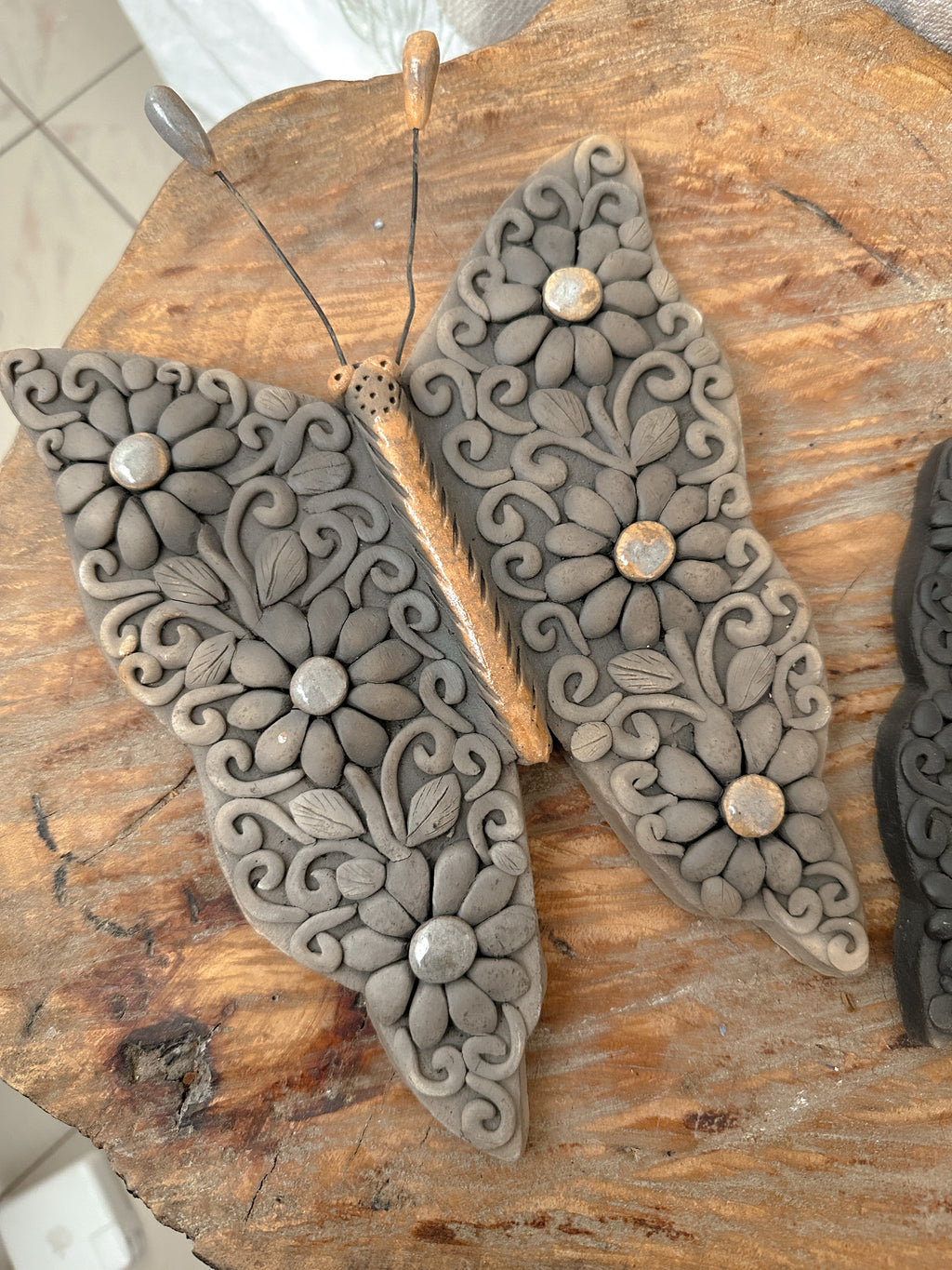 Juego de 2 mariposas decorativas de pared